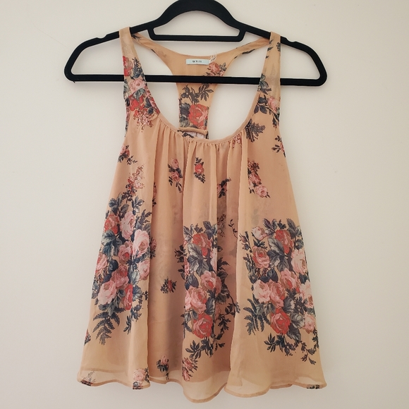 🎉3/$39 Kimchi Blue Floral Sleeveless Blouse - Picture 10 of 12